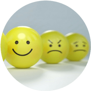 Manage Stress - Smiley faces